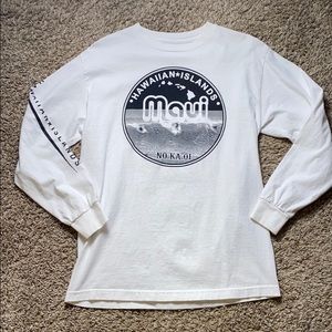 “Maui” Hawaiian Islands Long-sleeve Shirt - Medium